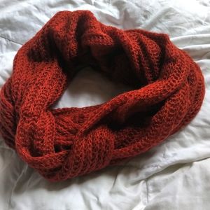 Dark orange inifinity scarf